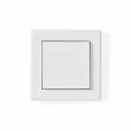 Nedis Χωνευτός Διακόπτης Τοίχου για Έλεγχο Φωτισμού με Πλαίσιο και Ένα Πλήκτρο Λευκός (RFWS10WT) (NEDRFWS10WT)