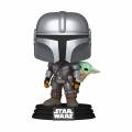 Funko Pop! Star Wars: The Mandalorian with Grogu #818 Bobble-Head Vinyl Figure