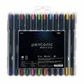 Gel pen LINC Pentonic/12 χρώματα, σετ σε θήκη 12 χρώματα Στρογγυλή 0,30mm / Fine Στυλό Τζελ / Gel pen Linc