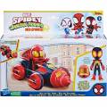 Hasbro Marvel: Spidey and his Amazing Friends - Web-Spinners - Miles with Drill Spinner Vehicle (F7253)