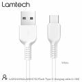 Lamtech USB 2.0 Cable USB-C male - USB-A male Λευκό 3m (LAM111702)