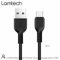 Lamtech USB 2.0 Cable USB-C male - USB-A male Μαύρο 3m (LAM111696)