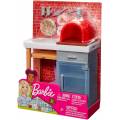 Mattel Barbie Furniture And Accessories - Black Pizza Oven Playset (FXG39)