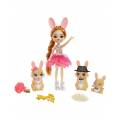 Mattel Enchantimals Royals: Brystal Bunny Family Doll Purple (GYJ08)