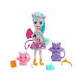 Mattel Enchantimals Royals: Guest Doll With Gifts With Family Of Dragons (GYJ09)