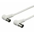 Powertech Καλώδιο Κεραίας CAB-V003, γωνιακό 90°, 1.5m, Λευκό (CAB-V003)
