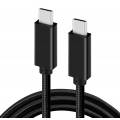 POWERTECH καλώδιο USB-C PTH-090, 60W, 10Gbps, 4K/60Hz, 1.5m, μαύρο