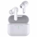 QCY T11 TWS WHITE Armature & Dynamic Driver 4-mic noise cancel. True Wireless Earbuds Quick Charge