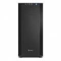 SHARKOON PC CHASSIS M25-V, MIDI TOWER ATX, BLACK, W/O PSU, 1x12CM FRONT FAN, 1x12CM REAR FAN, 2YW.