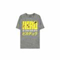 T-Shirt Ανδρικό POKEMON Pika Hero (Anime Collection) Βαμβάκι / Πολυεστέρας PE Γκρι M Όλα / Unisex
